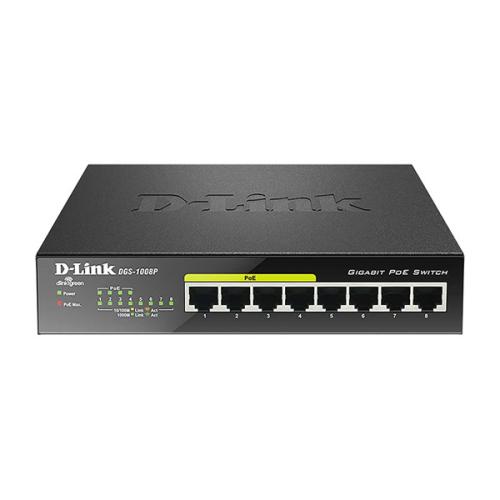 D-Link DGS 1008P 8 Port Desktop Switch price chennai, hyderabad, tamilandu, india