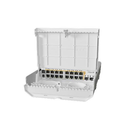MikroTik CRS318 16P 2S Plus OUT PoE Switch