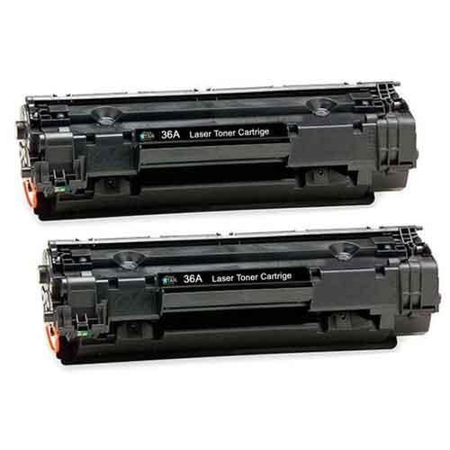 HP 36A CB436AF Twin Pack Black LaserJet Toner Cartridges price chennai, hyderabad, tamilandu, india