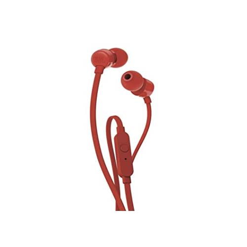 JBL T110 Wired In Red Ear Headphones price chennai, hyderabad, tamilandu, india